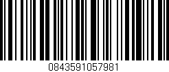 Código de barras (EAN, GTIN, SKU, ISBN): '0843591057981'