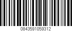 Código de barras (EAN, GTIN, SKU, ISBN): '0843591059312'