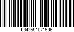 Código de barras (EAN, GTIN, SKU, ISBN): '0843591071536'
