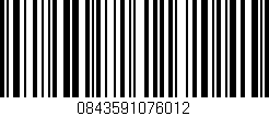 Código de barras (EAN, GTIN, SKU, ISBN): '0843591076012'