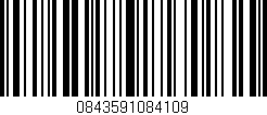Código de barras (EAN, GTIN, SKU, ISBN): '0843591084109'