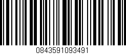 Código de barras (EAN, GTIN, SKU, ISBN): '0843591093491'