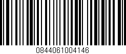 Código de barras (EAN, GTIN, SKU, ISBN): '0844061004146'