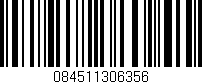 Código de barras (EAN, GTIN, SKU, ISBN): '084511306356'