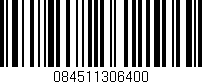 Código de barras (EAN, GTIN, SKU, ISBN): '084511306400'