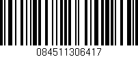 Código de barras (EAN, GTIN, SKU, ISBN): '084511306417'