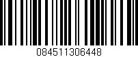 Código de barras (EAN, GTIN, SKU, ISBN): '084511306448'