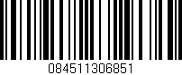 Código de barras (EAN, GTIN, SKU, ISBN): '084511306851'