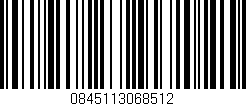 Código de barras (EAN, GTIN, SKU, ISBN): '0845113068512'