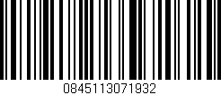 Código de barras (EAN, GTIN, SKU, ISBN): '0845113071932'