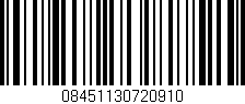 Código de barras (EAN, GTIN, SKU, ISBN): '08451130720910'