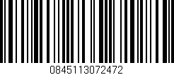 Código de barras (EAN, GTIN, SKU, ISBN): '0845113072472'