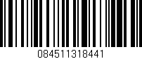Código de barras (EAN, GTIN, SKU, ISBN): '084511318441'