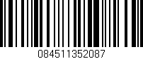 Código de barras (EAN, GTIN, SKU, ISBN): '084511352087'
