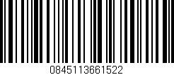 Código de barras (EAN, GTIN, SKU, ISBN): '0845113661522'