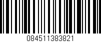 Código de barras (EAN, GTIN, SKU, ISBN): '084511383821'