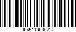 Código de barras (EAN, GTIN, SKU, ISBN): '0845113838214'