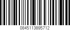 Código de barras (EAN, GTIN, SKU, ISBN): '0845113895712'