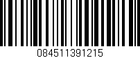 Código de barras (EAN, GTIN, SKU, ISBN): '084511391215'