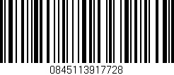 Código de barras (EAN, GTIN, SKU, ISBN): '0845113917728'