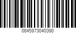 Código de barras (EAN, GTIN, SKU, ISBN): '0845973040390'