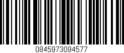 Código de barras (EAN, GTIN, SKU, ISBN): '0845973094577'