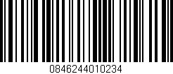 Código de barras (EAN, GTIN, SKU, ISBN): '0846244010234'