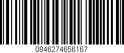 Código de barras (EAN, GTIN, SKU, ISBN): '0846274656167'