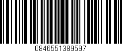 Código de barras (EAN, GTIN, SKU, ISBN): '0846551389597'