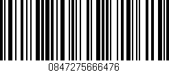 Código de barras (EAN, GTIN, SKU, ISBN): '0847275666476'