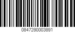Código de barras (EAN, GTIN, SKU, ISBN): '0847280003891'