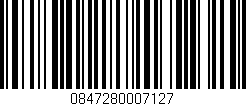 Código de barras (EAN, GTIN, SKU, ISBN): '0847280007127'