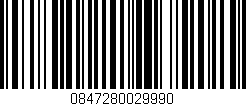 Código de barras (EAN, GTIN, SKU, ISBN): '0847280029990'