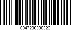 Código de barras (EAN, GTIN, SKU, ISBN): '0847280030323'