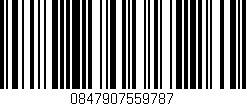 Código de barras (EAN, GTIN, SKU, ISBN): '0847907559787'