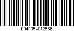 Código de barras (EAN, GTIN, SKU, ISBN): '0848354012566'
