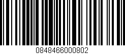 Código de barras (EAN, GTIN, SKU, ISBN): '0848466000802'