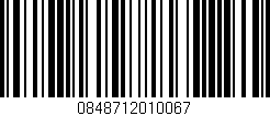 Código de barras (EAN, GTIN, SKU, ISBN): '0848712010067'