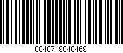 Código de barras (EAN, GTIN, SKU, ISBN): '0848719048469'