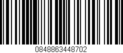Código de barras (EAN, GTIN, SKU, ISBN): '0848863448702'