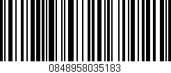 Código de barras (EAN, GTIN, SKU, ISBN): '0848958035183'