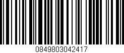 Código de barras (EAN, GTIN, SKU, ISBN): '0849803042417'