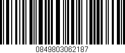 Código de barras (EAN, GTIN, SKU, ISBN): '0849803062187'