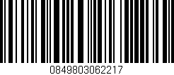 Código de barras (EAN, GTIN, SKU, ISBN): '0849803062217'