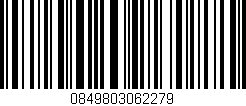 Código de barras (EAN, GTIN, SKU, ISBN): '0849803062279'