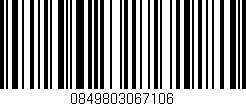 Código de barras (EAN, GTIN, SKU, ISBN): '0849803067106'