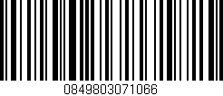 Código de barras (EAN, GTIN, SKU, ISBN): '0849803071066'