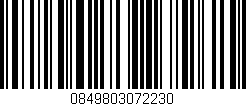 Código de barras (EAN, GTIN, SKU, ISBN): '0849803072230'