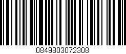 Código de barras (EAN, GTIN, SKU, ISBN): '0849803072308'