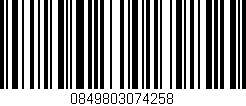 Código de barras (EAN, GTIN, SKU, ISBN): '0849803074258'